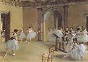 Edgar Degas Dance Class at the Opera (mk09) china oil painting reproduction